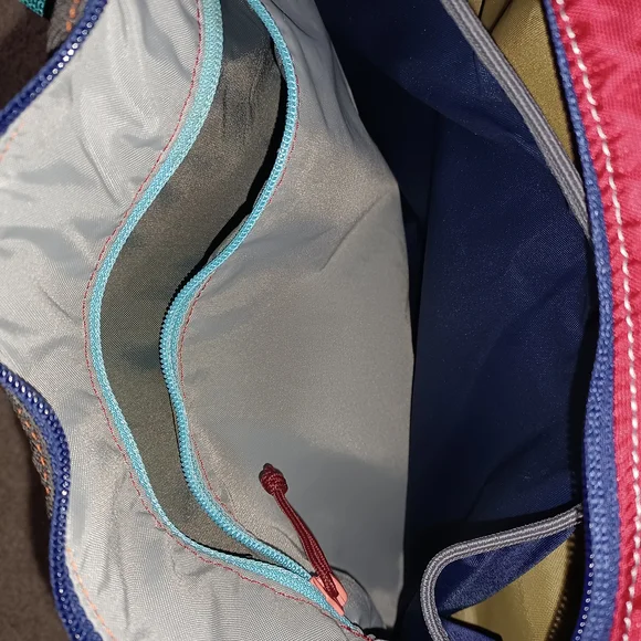 Cotopaxi Red/Teal/Grey Convertible Bag - Picture 5 of 10